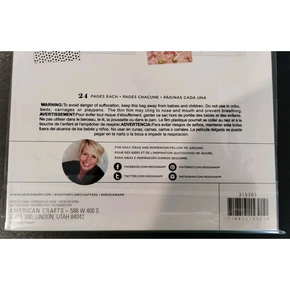 Heidi Swapp Storyline Chapters Collection, Insert Book Set 3 Books 24 Pages Each